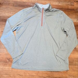 Gray Men's Quarter-Zip Sweatshirt
